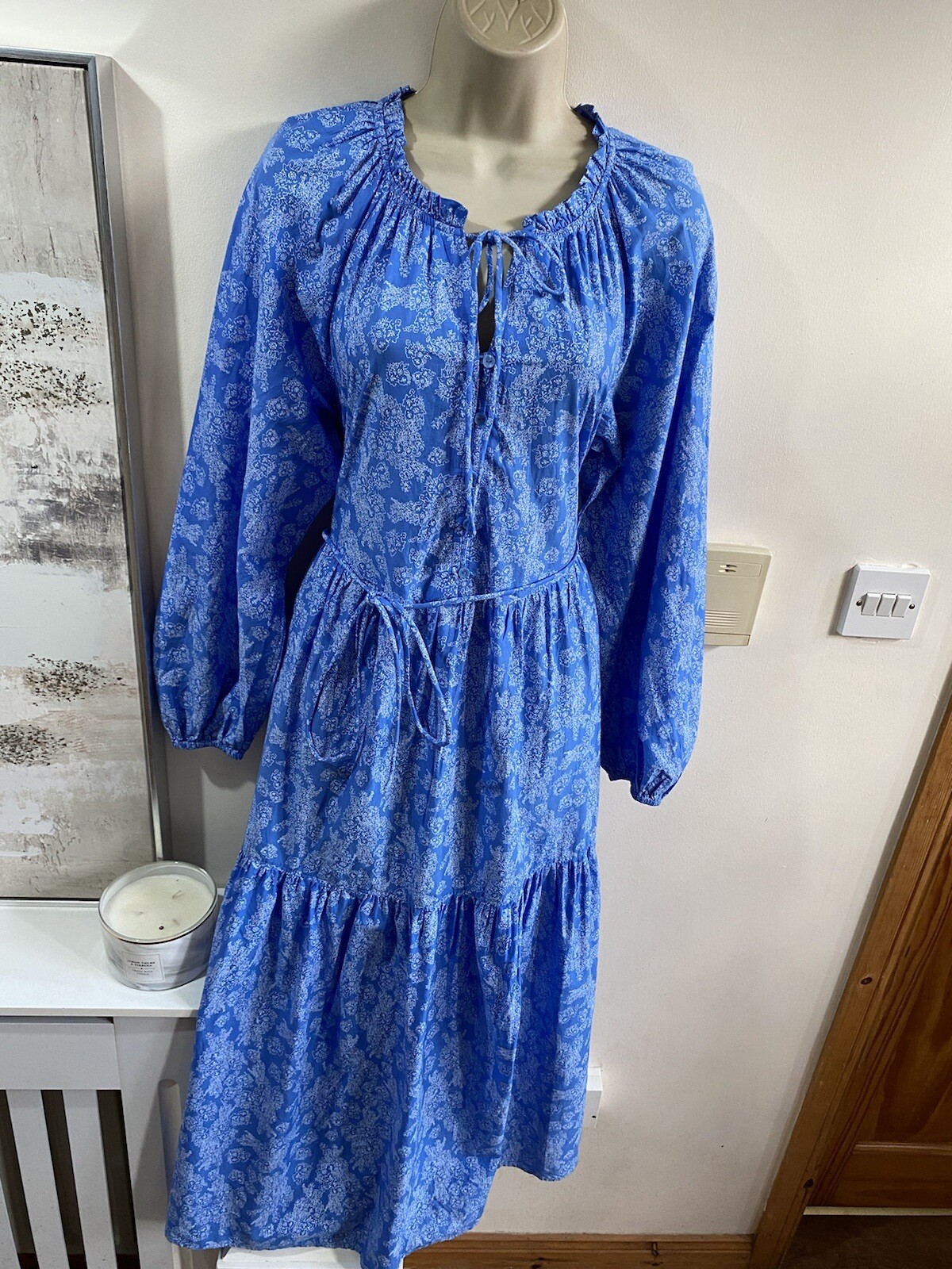 Beautiful M&S Size 10 Cotton Floral Maxi Dress eBay