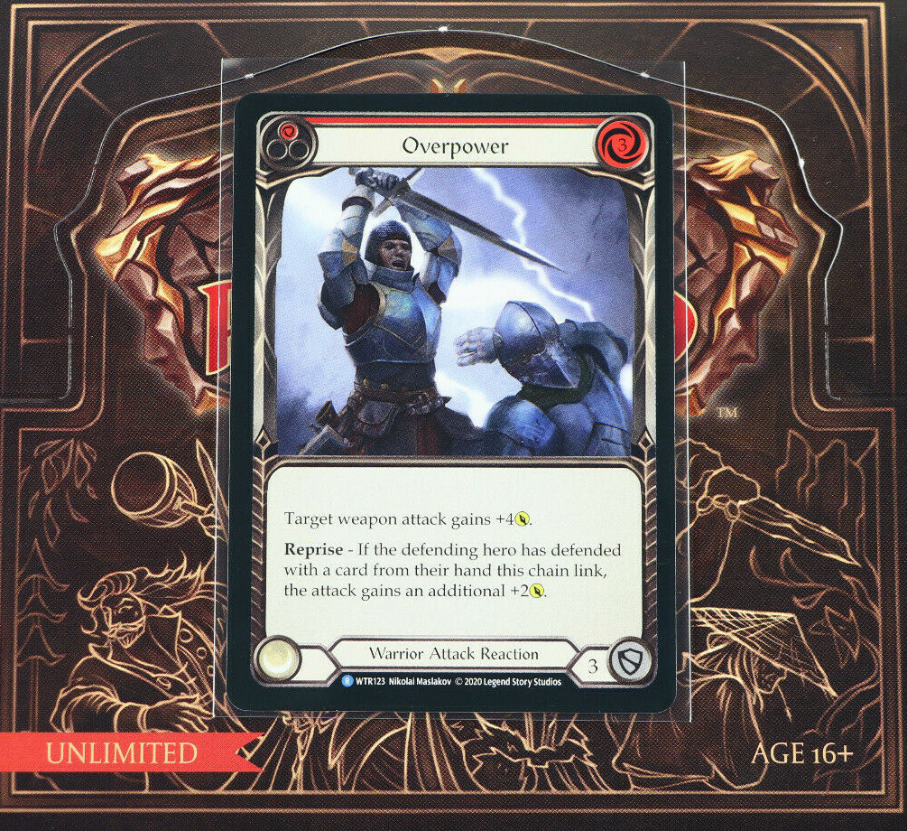 Flesh And Blood Overpower (1) Standard Unl WTR123 Welcome To Rathe