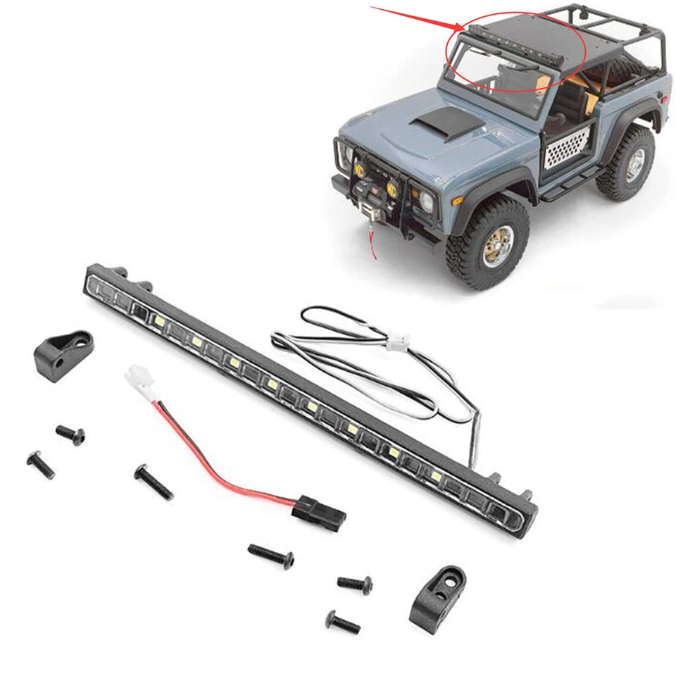 Axle Plate Bar TUBE Bumper Cab Seat Roll Cage Light for SCX10 III BRONCO RC Car - Image 4 of 4