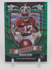 Jaylen Waddle 2021 Prizm Draft Green Wave Prizm Crusade Rookie RC Alabama