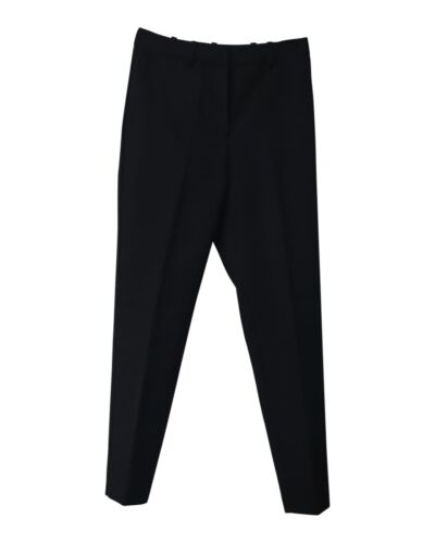 Pre Loved Ba Sh Chic and Easygoing Black Cotton Slim Trousers  -  Cropped - Picture 1 of 6