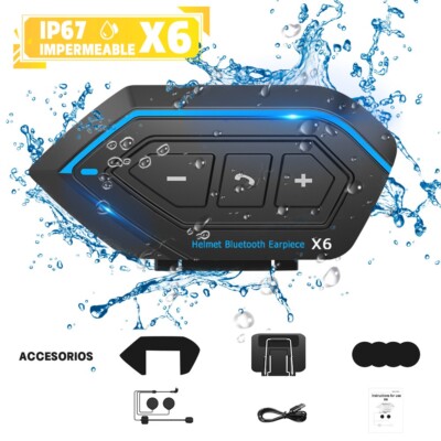 Wireless Bluetooth Helmet Headset Speaker Headphone Mic for Motorcycle Handsfree