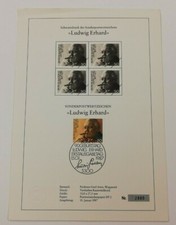 Schwarzdruck des Sonderpostwertzeichen Ludwig Erhard Nr. 2880