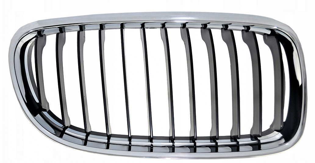 Grille de calandre BMW E90 E91 droite en ABS antichoc avec protection radiateur chrome noir