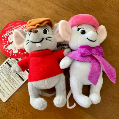 Disneyland Miss Bianca & Bernard Plush Doll Key Chain The Rescuers