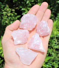 1/2 lb Bulk Lot LARGE Natural Pink Rough Rose Quartz Crystal Gemstone 8 oz 3-6 