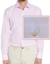 NWT HUGO Red Label By Hugo Boss Sharp Fit Long Sleeve Mico-Pattern Dress Shirt