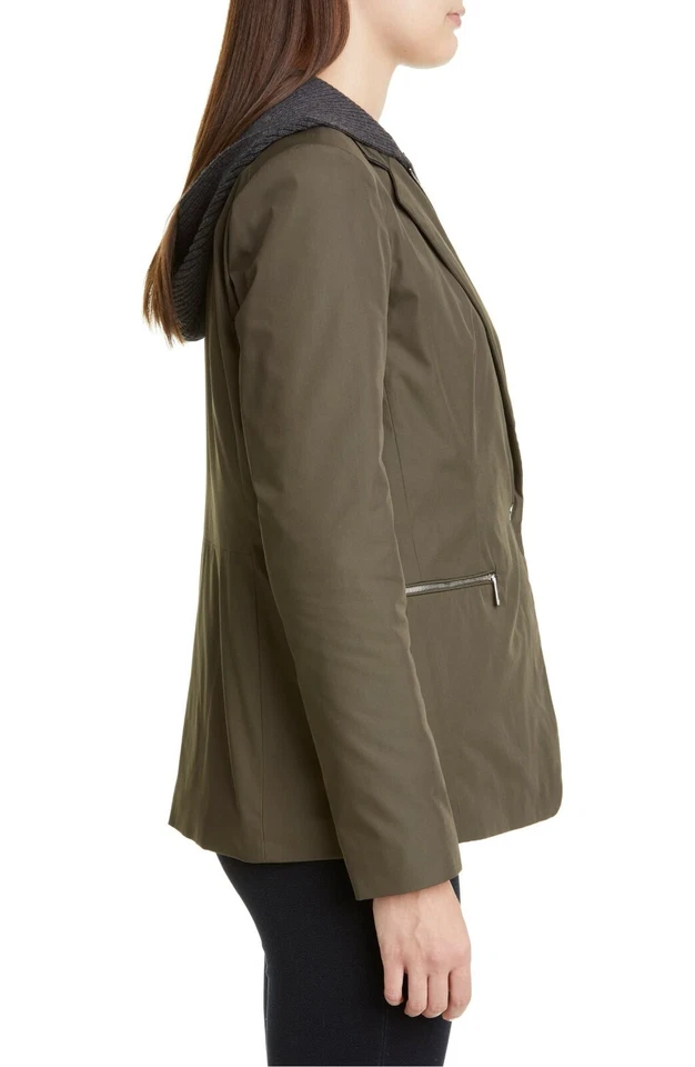 Chaqueta LAFAYETTE 148 New York Gris Oliva Acanalada Desmontable Dickey GRADY XL = 16 Foto 4 de 4