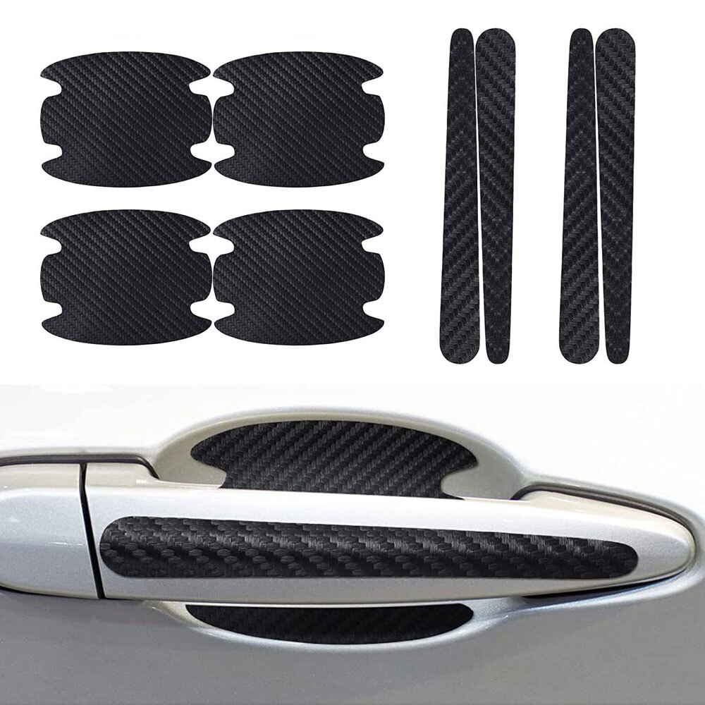 8Pcs Car Door Handle Bowl Anti Scratch Sticker Protector Cover Trim· Accessories