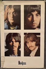 The Beatles White Album Poster 1990 Apple Corp. Pre-owned. Lennon, McCartney