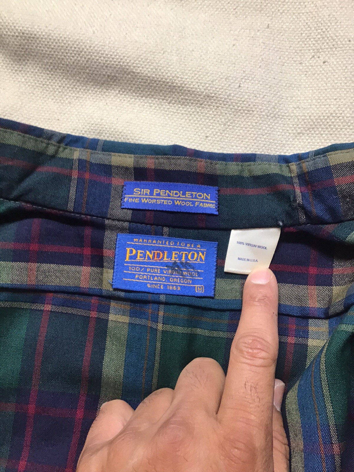 Pendleton Sir Pendleton Wool Shirt, Medium - image 3