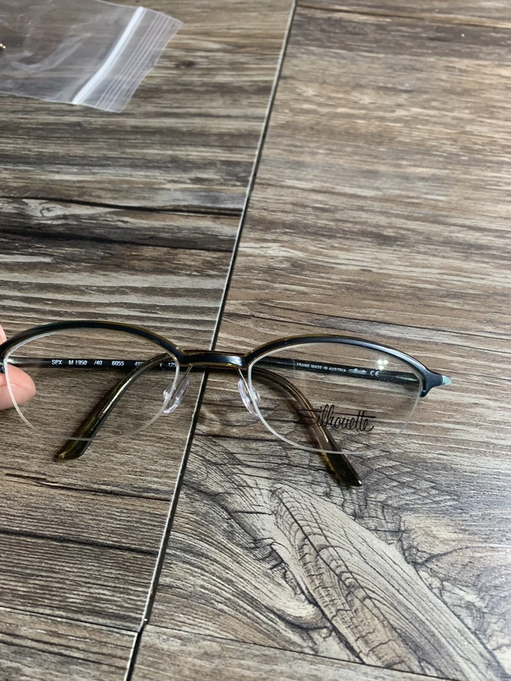 Silhouette Eyeglasses Frame SPX-M1950/40 6055 48-18 G72 Blue - Image 2 of 4