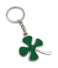 Clover Keychain Lucky Charm 4 Leaves Metal Pendant Charm