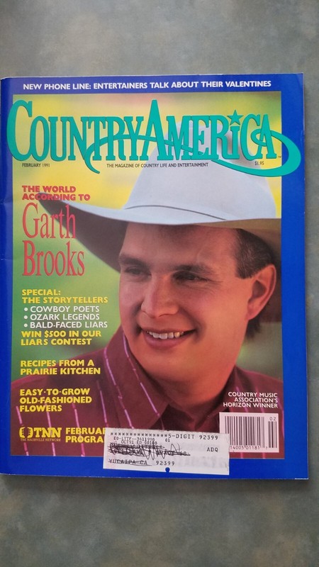 Country America Magazine February 1991 Garth Brooks Country Music Entertainment
