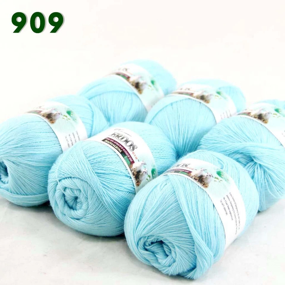 Sale 6 Skeinsx50g LACE Soft Acrylic Wool Cashmere hand knitting Crochet Yarn 909 - Image 2 of 4