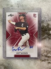 Grey Brannen 2021 Leaf Perfect Game Red Autograph #1/1