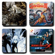 Castlevania - Coasters - Hard wood - mug - Classic Retro gaming - Snes - PS1