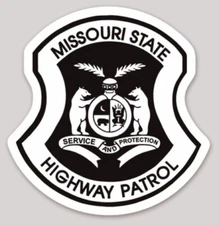 3 Inch Non-Reflective Missouri State Police Trooper Highway Patrol Sticker Decal