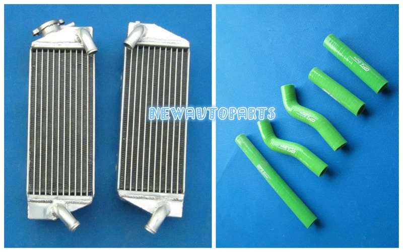 Radiador de aluminio rojo L&R + manguera para KTM 250SXF 250SX-F 250 SXF SX-F 2005-2006 Foto 4 de 4