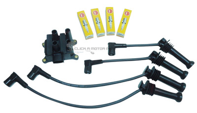 FORD FIESTA MK6 1.4 1.6 16v IGNITION COIL PACK HT PLUG LEADS PLUGS