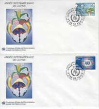 NATIONS UNIES - New York Yvert n° 465/466 FDC