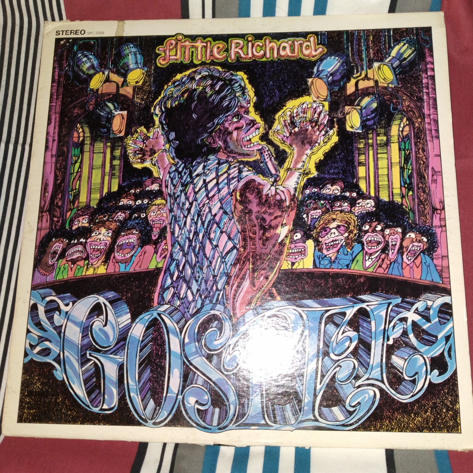 Vintage Rock Gospel Vinyl Records Little Richard Rare Good Condition  -image