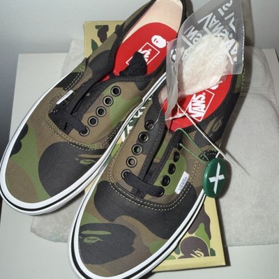 VANS Bape x Authentic 44 DX First Camo VN0A38EN7BC Men s Size 7.5