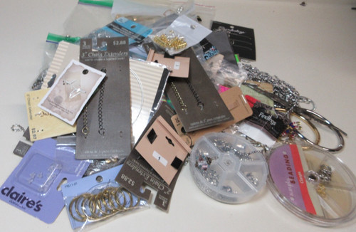 JEWELRY FINDINGS LOT JEWELRY MAKING LOBSTER CLASP BUTTERFLY FASATENER JUMP RING
