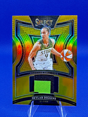SKYLAR DIGGINS 2025 SELECT WNBA SELECTIVE SWATCHES GOLD #01/10 SEATTLE STORM