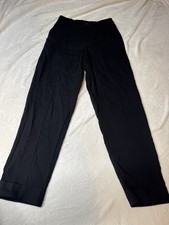 A New Day Womens Black Slim Ankle Size 4 Pants Officewear Pants Cuffed