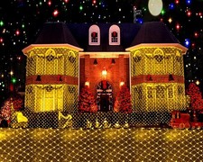 Christmas LED Net lights 200 LED Fairy String Decorative Mesh Warm White NEW