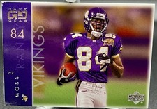 Upper Deck 2001 Game Gear Randy Moss #46 Minnesota Vikings Football Card