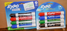 Expo Low Odor Chisel Tip Dry Erase Markers, 4 Colored Markers 2PK