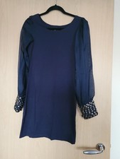 Elegant Ladies AX Paris Dress Size UK 12.  Lovely sheer sleeves and gold studs.