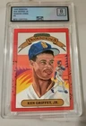 1989 DONRUSS KEN GRIFFEY JR DIAMOND KING RC #4 GRADED NM-M ! ERROR ON THE BACK !
