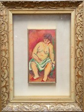 Giulio DA MILANO (1895-1990) - Nudo femminile, olio su tavola CH