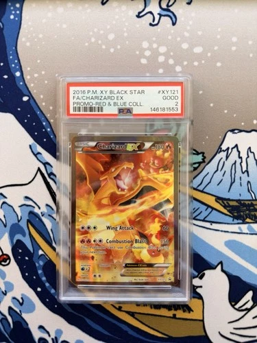 Pokémon TCG Charizard EX XY121 Black Star Promo 2016 PSA 2
