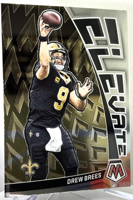 2023 Panini Mosaic Football - Elevate Insert Drew Brees #E-DB Saints