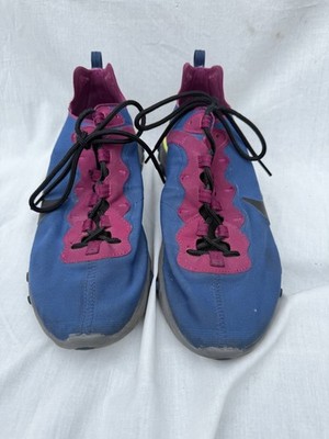 Size 9.5  - Nike React Element 55 Xeni  Blue And Burgundy Great