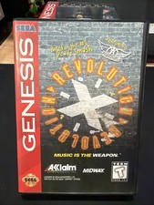 Revolution X Sega Genesis Video Game Featuring Aerosmith Arcade Shooter CIB