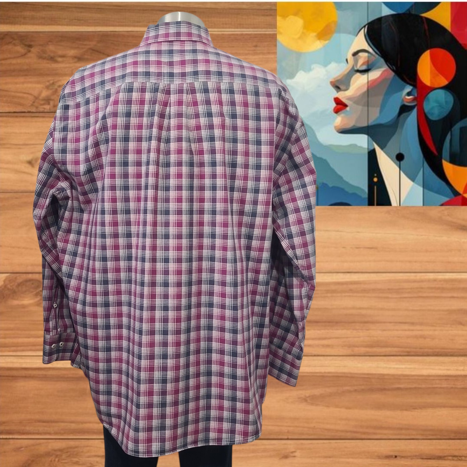 Peter Millar Mens  Button Down Collared Shirt Lon… - image 3