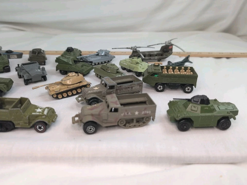 70's Matchbox, Lesney, Zylmex, Playart, Mandico, Army Air force Navy Lot Of 23 - Image 4 of 4