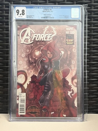 A-Force 1 Adam Hughes 1:50 Ratio CGC 9.8 1st Appearance Of Singularity MCU