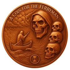 1 oz Copper Round - A Coin For the Ferryman