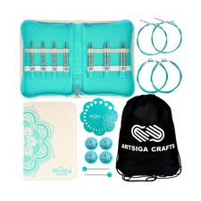 KnitPro Mindful Grace Set 4 Inch Circular Knitting Needles Size 2.5, 3, 4, 5,...