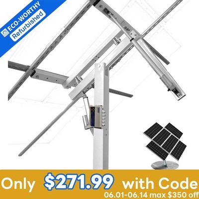 ECO-WORTHY Solar Panel Kit Tracking System Dual Axis with Tracker Controller