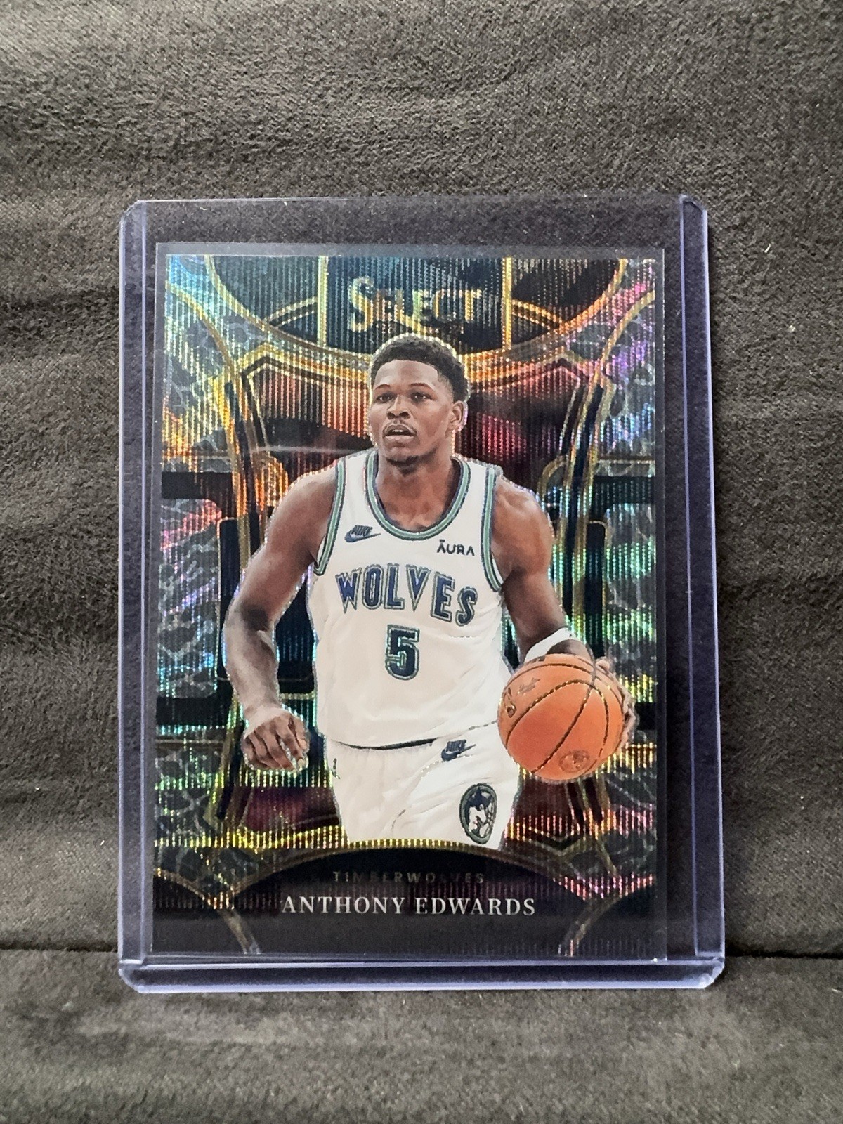 2023-24 Select #364 Anthony Edwards MEZZANINE ELEPHANT PRIZM SSP CASE HIT Wolves