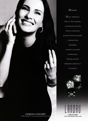 CHARLES & COLVARD magazine AD #03 OOP 2003 MELANIA KNAUSS TRUMP