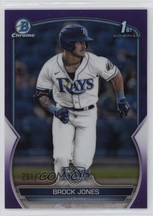 2023 Bowman Chrome Prospects Purple Refractor 201/250 Brock Jones #BCP-115 1k9k