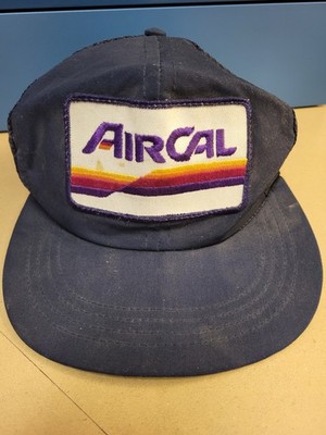 vtg AIR CAL AIRLINES Snap Back Hat From The 1980's